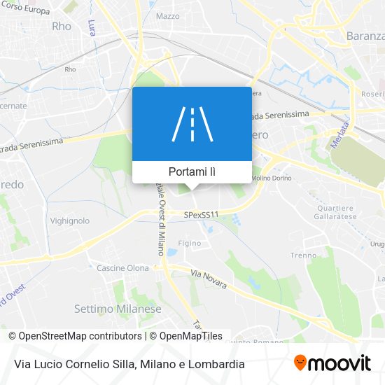 Mappa Via Lucio Cornelio Silla