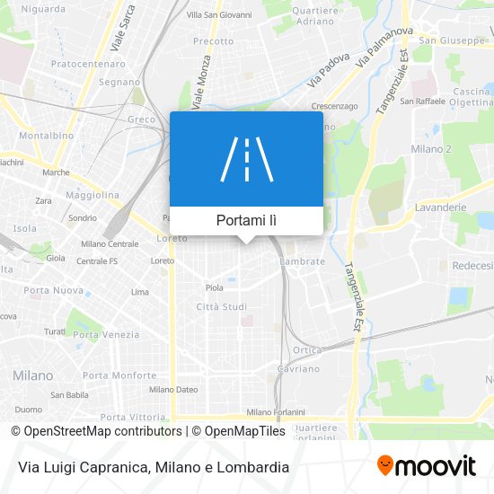 Mappa Via Luigi Capranica