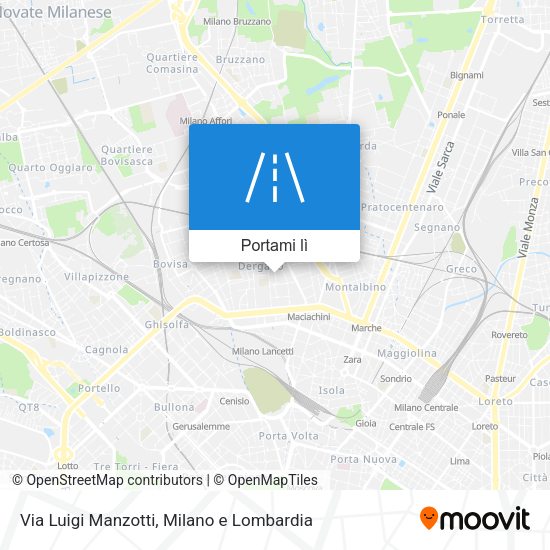 Mappa Via Luigi Manzotti