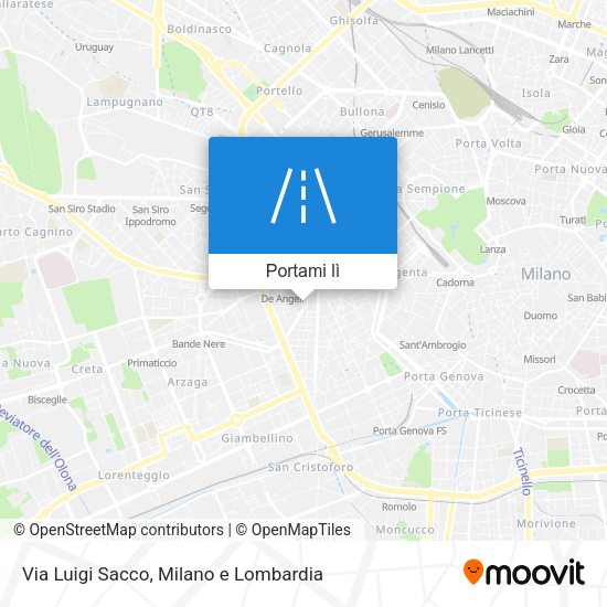 Mappa Via Luigi Sacco