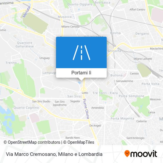 Mappa Via Marco Cremosano