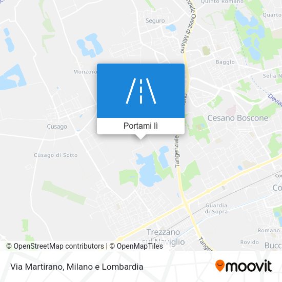 Mappa Via Martirano