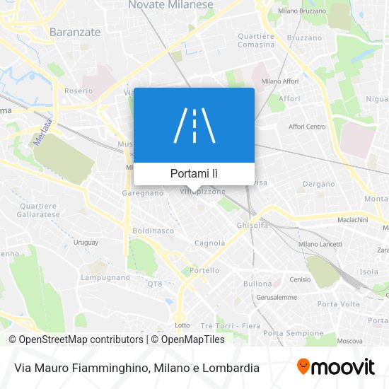 Mappa Via Mauro Fiamminghino