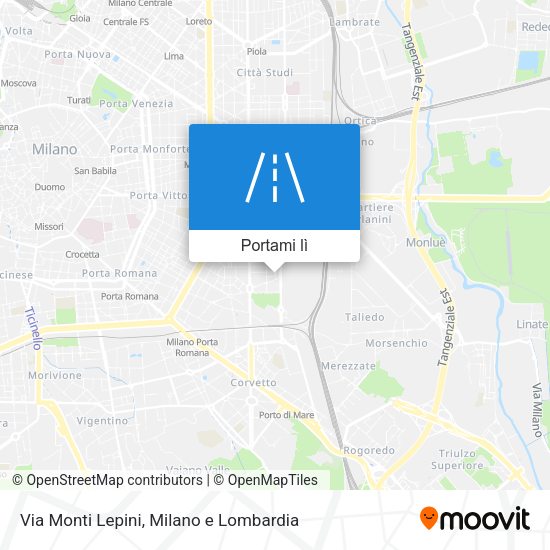 Mappa Via Monti Lepini
