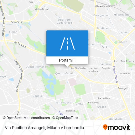 Mappa Via Pacifico Arcangeli