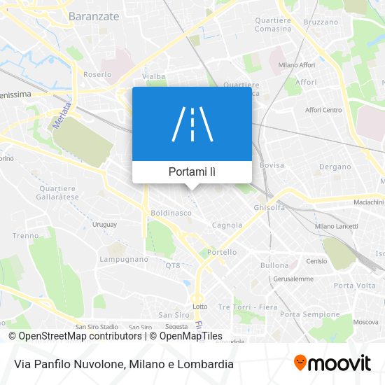 Mappa Via Panfilo Nuvolone