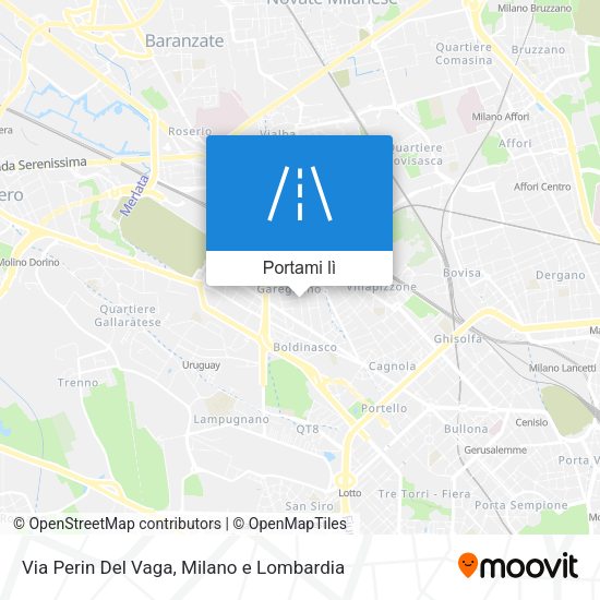 Mappa Via Perin Del Vaga