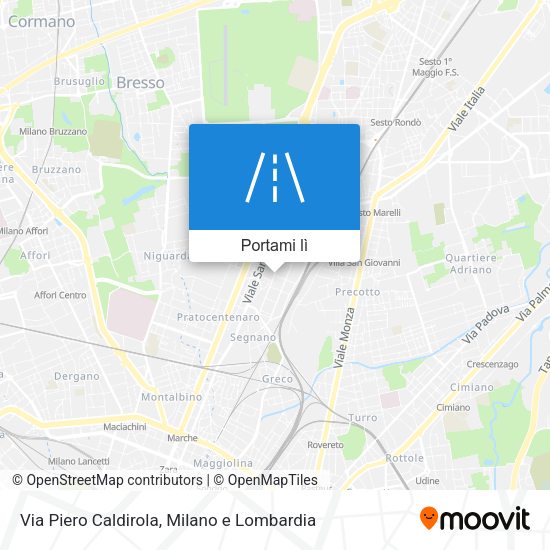 Mappa Via Piero Caldirola