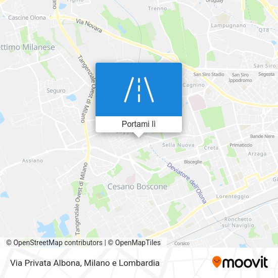 Mappa Via Privata Albona