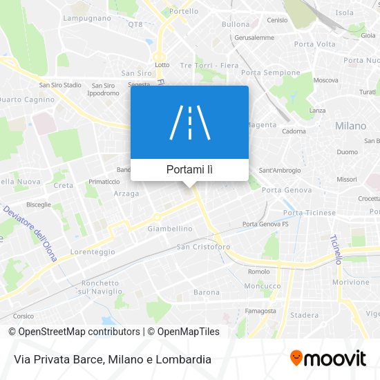 Mappa Via Privata Barce
