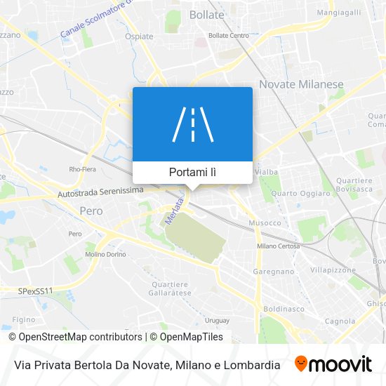 Mappa Via Privata Bertola Da Novate