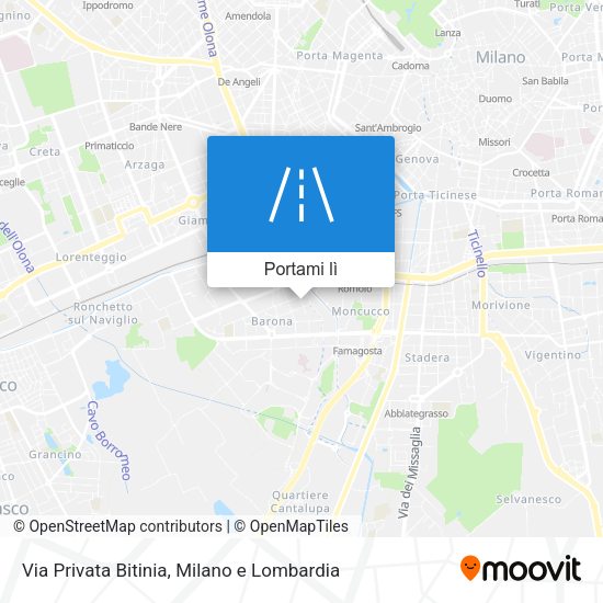 Mappa Via Privata Bitinia