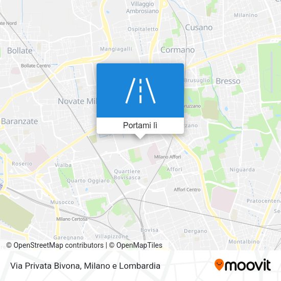 Mappa Via Privata Bivona