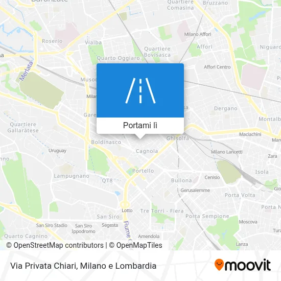 Mappa Via Privata Chiari