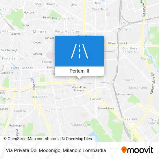 Mappa Via Privata Dei Mocenigo