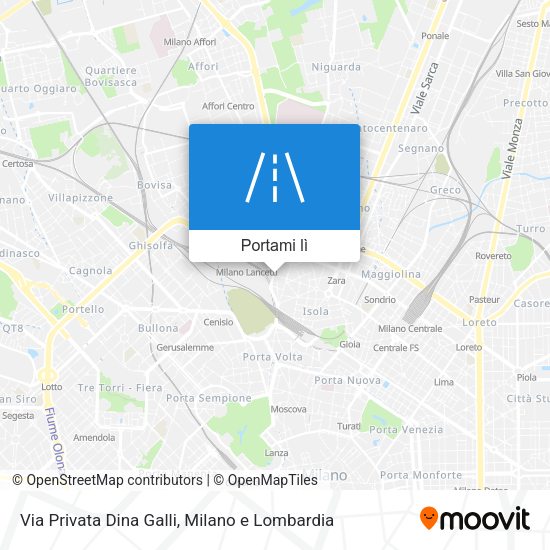 Mappa Via Privata Dina Galli