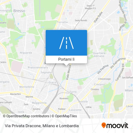 Mappa Via Privata Dracone