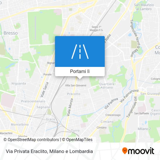 Mappa Via Privata Eraclito