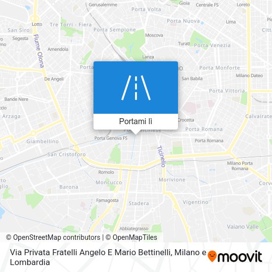 Mappa Via Privata Fratelli Angelo E Mario Bettinelli
