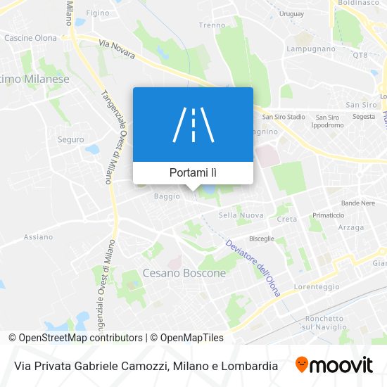 Mappa Via Privata Gabriele Camozzi