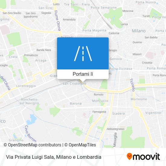 Mappa Via Privata Luigi Sala