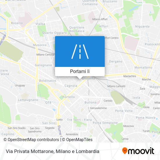Mappa Via Privata Mottarone