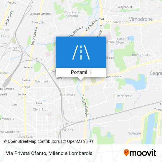 Mappa Via Privata Ofanto