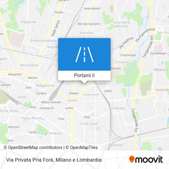 Mappa Via Privata Pria Forà