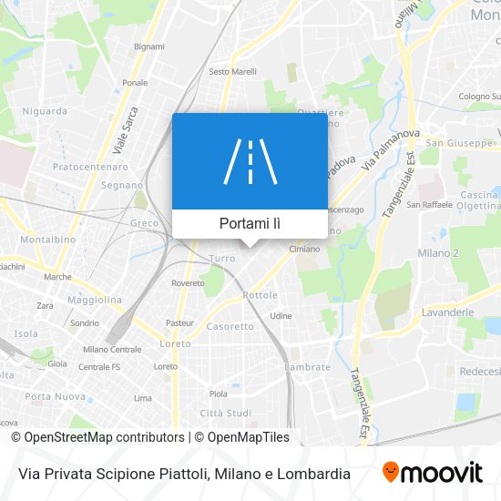 Mappa Via Privata Scipione Piattoli
