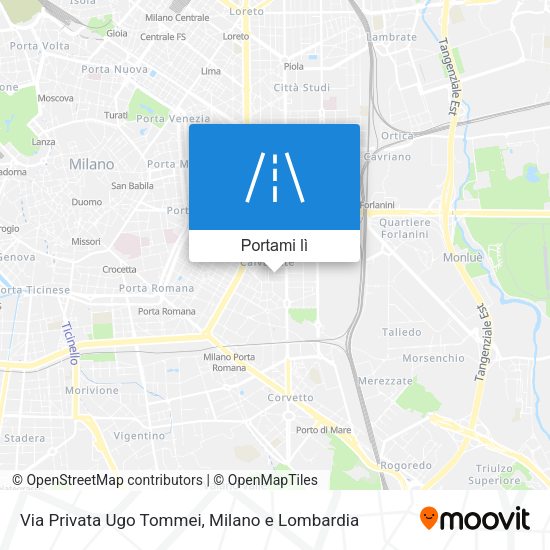 Mappa Via Privata Ugo Tommei