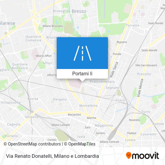 Mappa Via Renato Donatelli