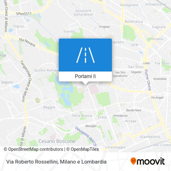 Mappa Via Roberto Rossellini