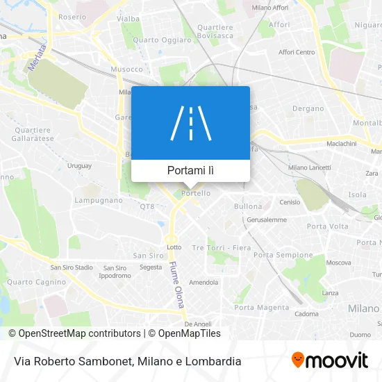 Mappa Via Roberto Sambonet