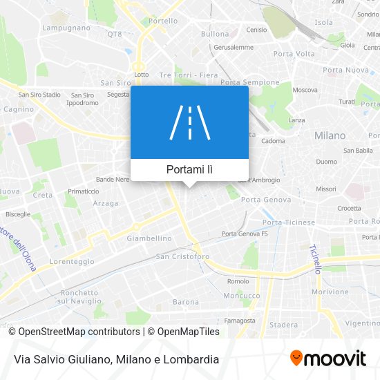 Mappa Via Salvio Giuliano