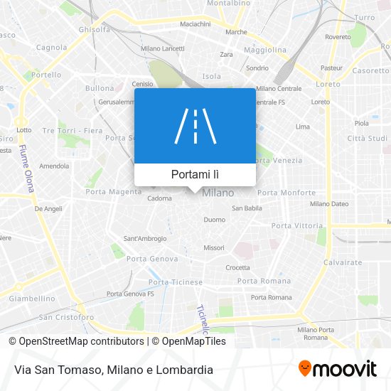 Mappa Via San Tomaso