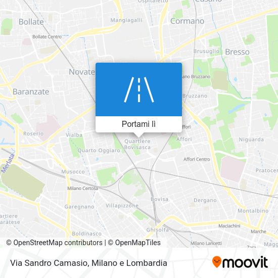 Mappa Via Sandro Camasio