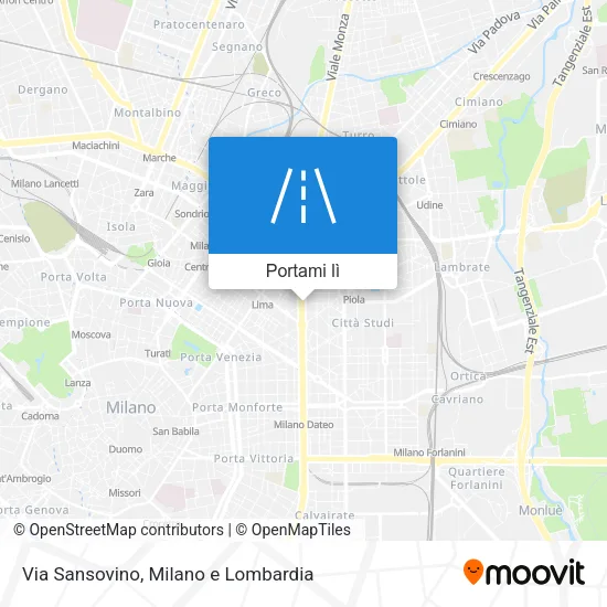 Mappa Via Sansovino