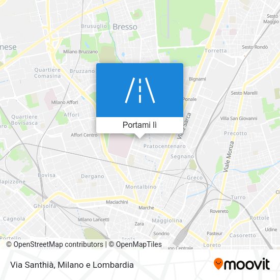 Mappa Via Santhià