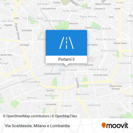 Mappa Via Scaldasole