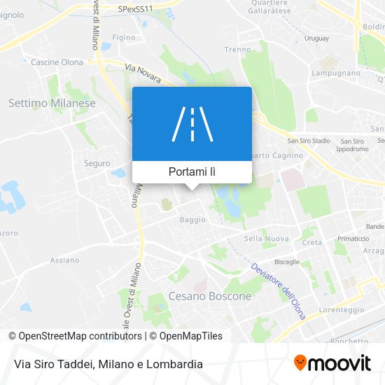 Mappa Via Siro Taddei