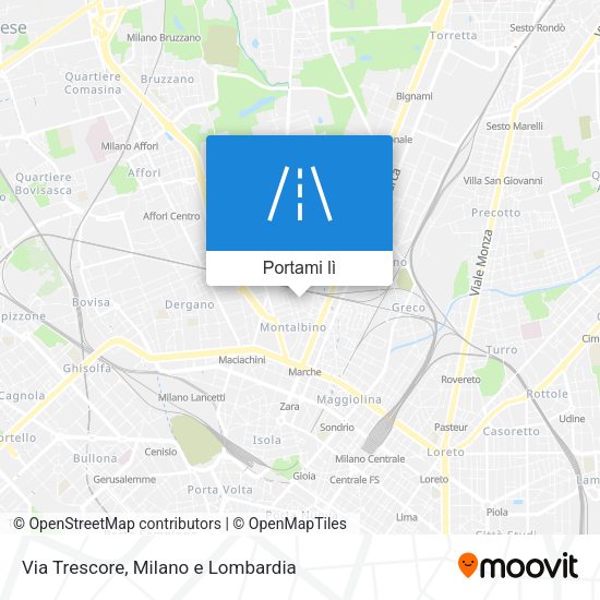 Mappa Via Trescore