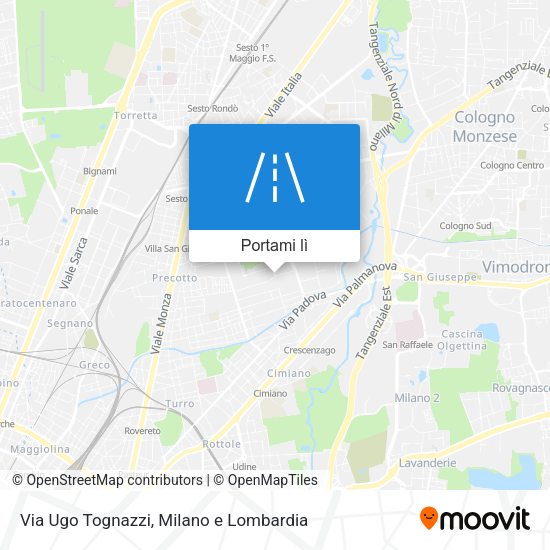 Mappa Via Ugo Tognazzi