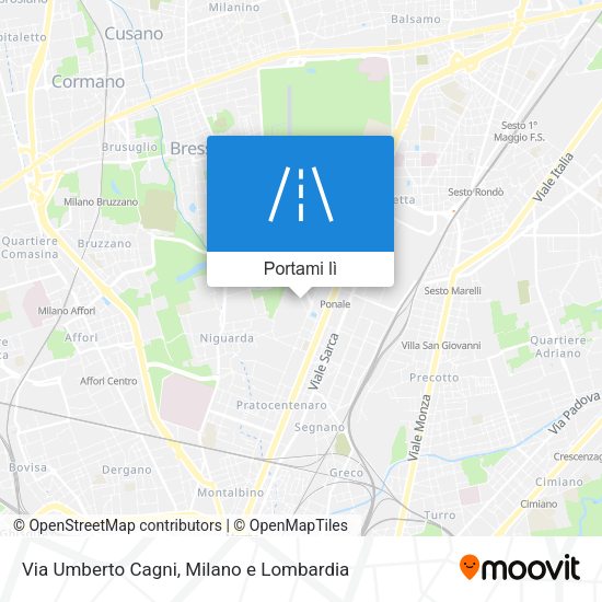 Mappa Via Umberto Cagni