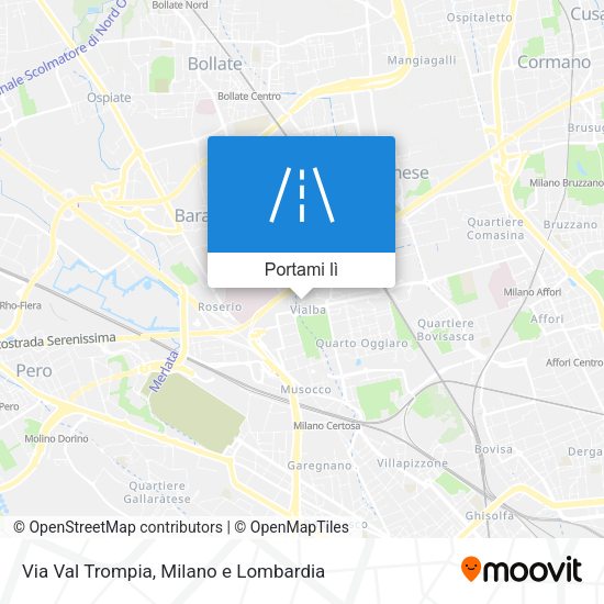 Mappa Via Val Trompia