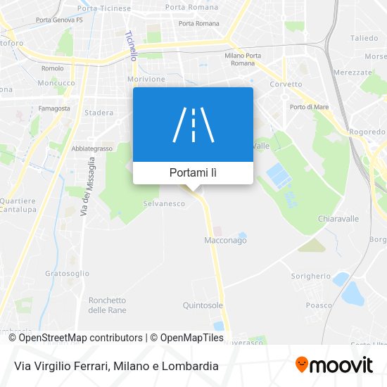 Mappa Via Virgilio Ferrari