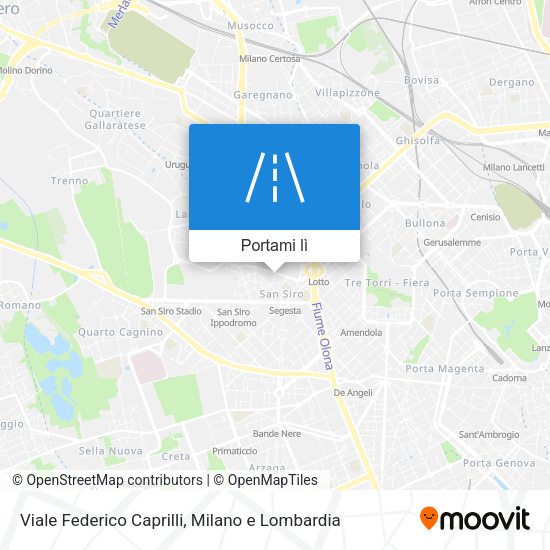 Mappa Viale Federico Caprilli
