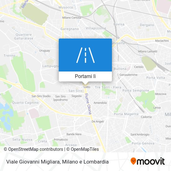 Mappa Viale Giovanni Migliara