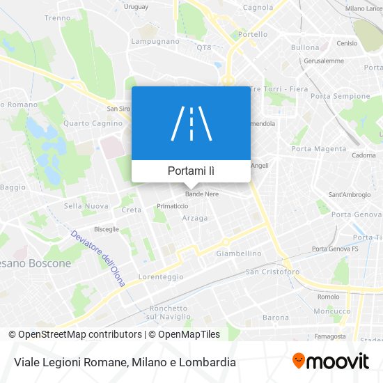 Mappa Viale Legioni Romane