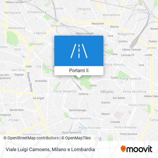 Mappa Viale Luigi Camoens