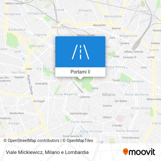 Mappa Viale Mickiewicz